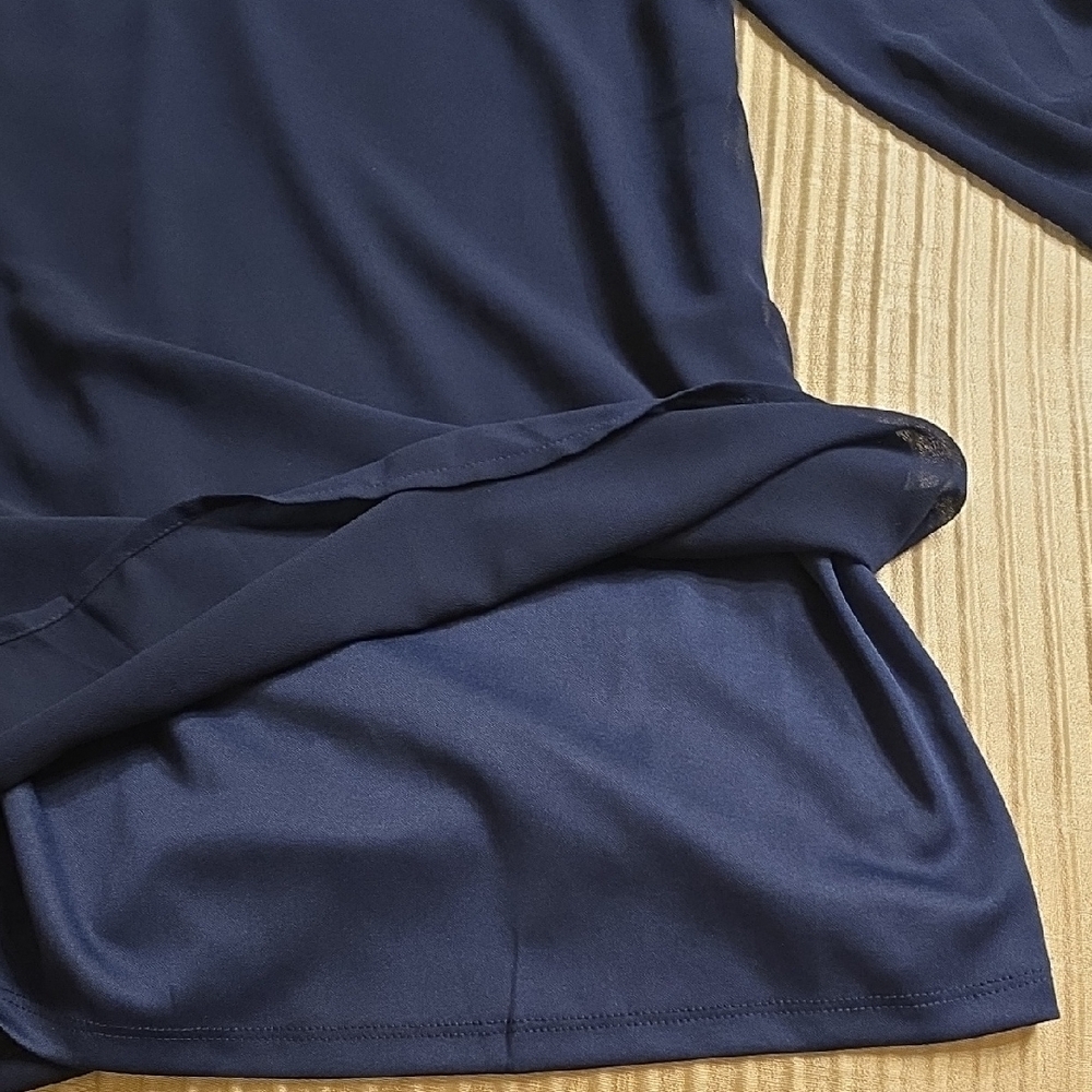 Lulu's Navy Cut Out Tunic Mini Dress - Picture 9 of 11